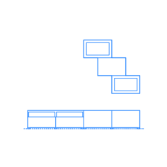 Furniture Entertainment Center Media Center Ikea Besta Tv Storage Combination Overhead Stepping Sketch Svg Vector, Free Vectors File